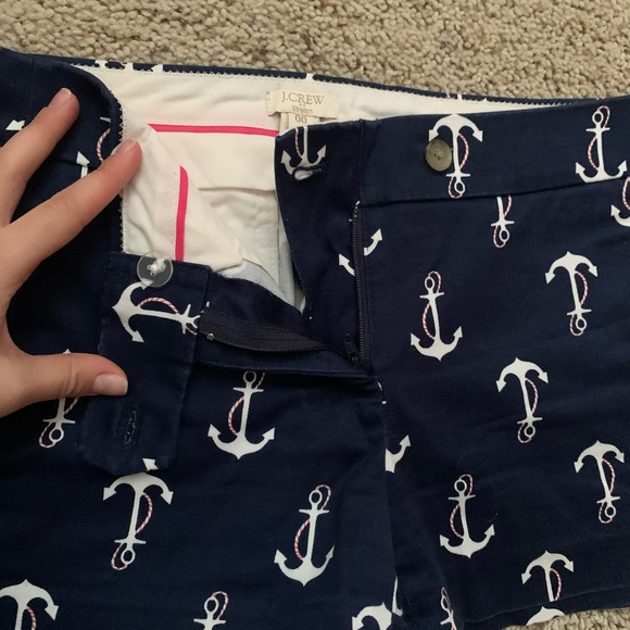 J CREW FACTORY NAVY ANCHOR CHINO 3” INSEAM SIZE 00 - Picture 6 of 7